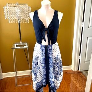 Venus Handkerchief Dress With Cut Out